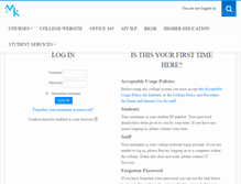 Tablet Screenshot of moodle.mkcollege.ac.uk